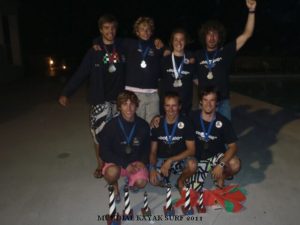  La selección de Euskadi campeona del mundo kayak surf 2011