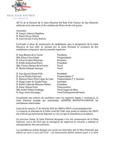 ADMISIÓN DEFINITIVA CANDIDATURAS