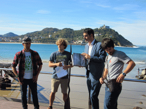 Reconocimiento del Alcalde de San Sebastián al kayaksurf. 30/10/2015