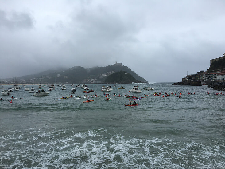 XIV TRAVESIA KAYAK DE MAR, SEMANA GRANDE DONOSTIARRA 2016