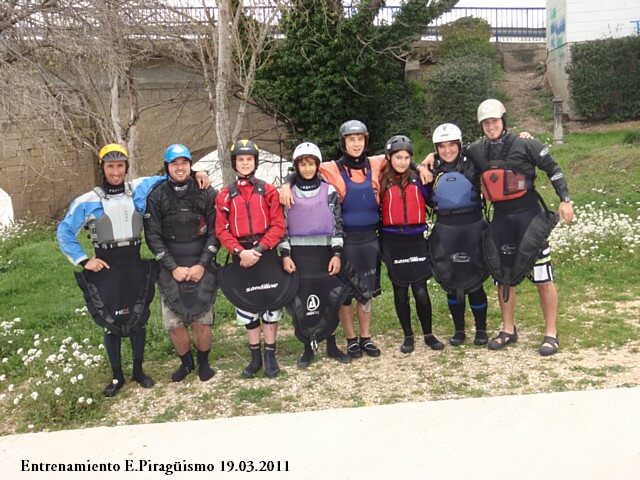 Equipo Piragüismo entrenando 19.3.2011